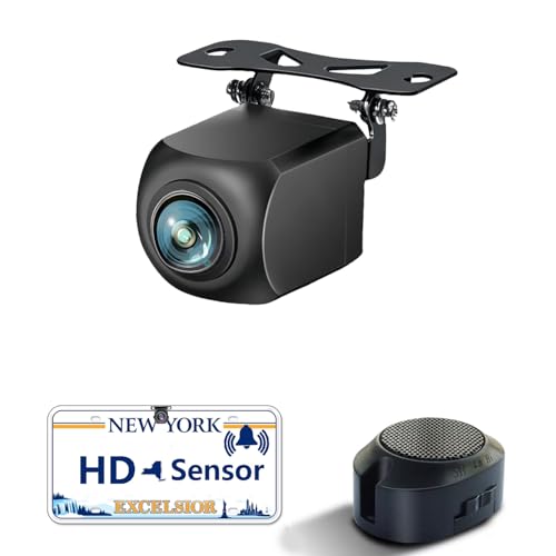 AHD Alarm Sensor Backup Camera Rear View Reverse Camera Universal for Pickup Truck Car SUV 170 Degree Perfect Angle Night Vision IP69 Waterproof DLD01
