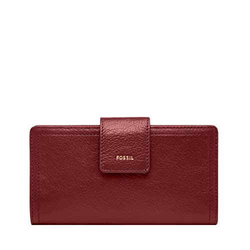 Fossil Women's Logan Leather Rfid-Blocking Tab Clutch Wallet #TOP6