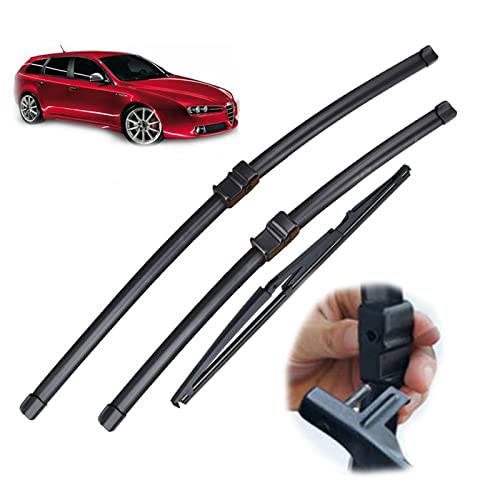 Essuie-glaces Alfa Romeo 159 (2004-2011) - Kit avant et arrière 22"+18"+13"