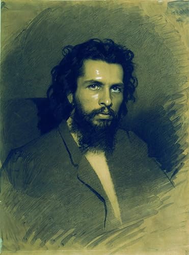 Tableau toile portrait d'art de Kramskoy, peinture décorative aux finitions nobles