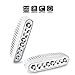 TURBRO 2 Pack 7'' 9-32V 40W OSRAM Combo LED Work Light Off-Road Light Bar Spreader Light Deck/Marine Lights for Boat (White)