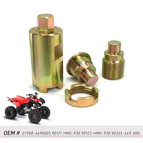 Image of Swing Arm Bolt & Lock Nut Tool Kit Compatible with Honda Recon 250 TRX250 TRX250X TRX250EX TRX250TE TRX250TM FourTrax 300 TRX300 TRX300FW Rancher 350 400 Foreman 400 450 500 Rubicon 500