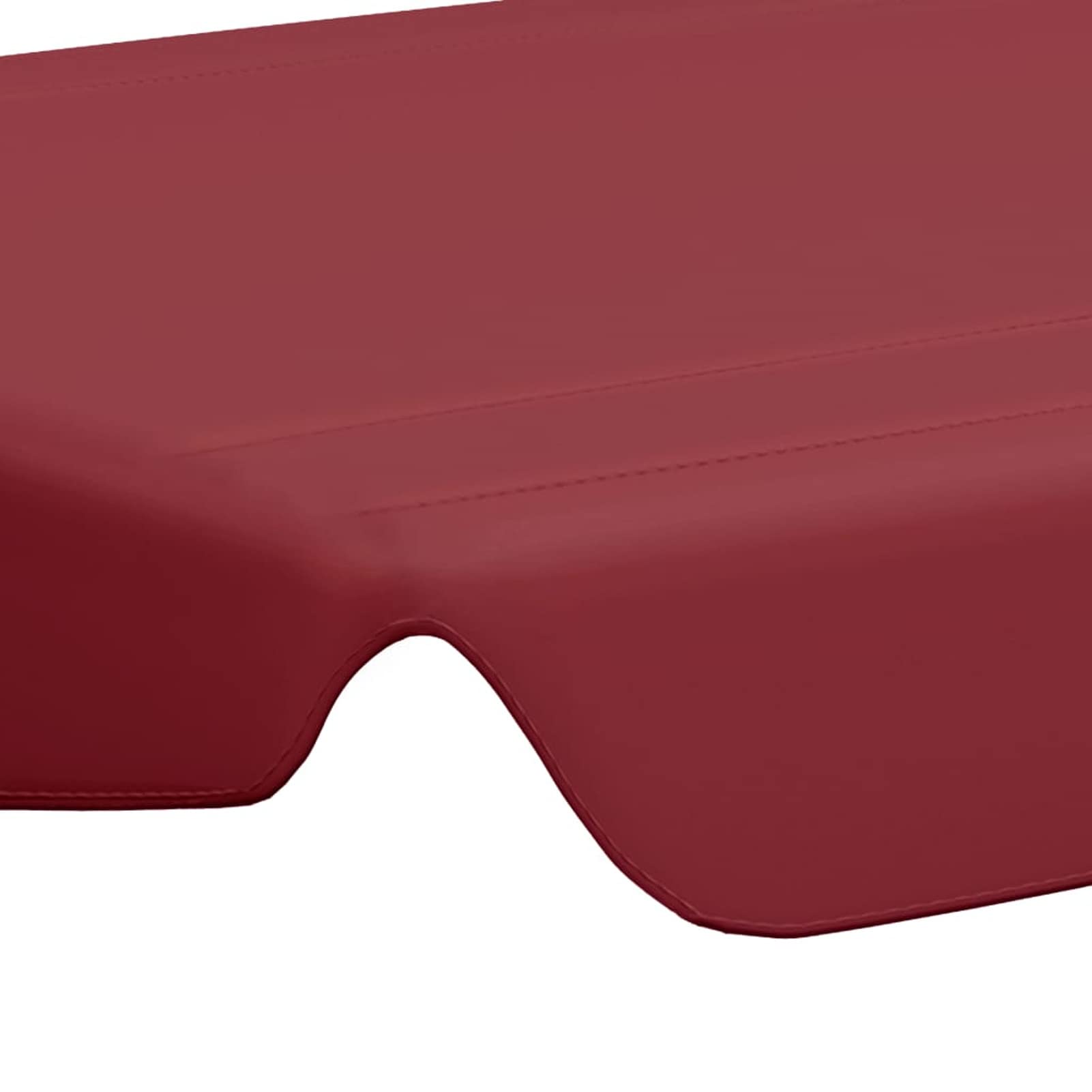 Chusui Toit de Rechange de Balançoire Toit de Remplacement pour Balancelle Terrasse Extérieur Imperméable Toit de Rechange balançoire Bordeaux 150/130x70/105 cm 270 g/m²
