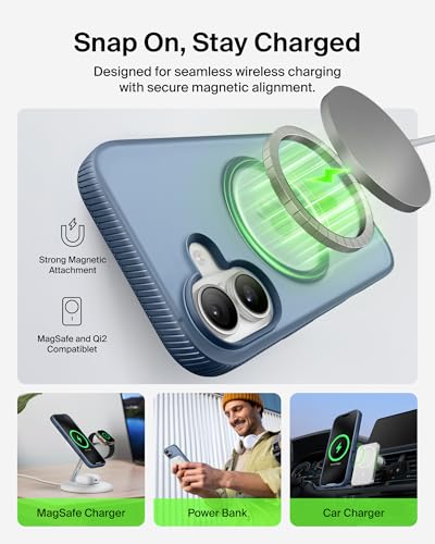 Image of Belkin iPhone 17 Case | Slim, Anti-Yellowing, Anti-Scratch, 4M Drop Protection | 2 Years Warranty | Grip - Navy