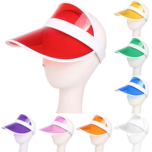 ink2055 Girls Hats Fashion Summer Outdoor Sports Sun Protection Cap Hat Unisex Clear Plastic Visor Hat2