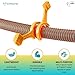 ACIMONE 2 PCS RV Sewer Hose Wrench, Multi-Purpose RV Sewer Hose Wrench, RV Sewer Cleanout Cap Removal Wrench, Fit Most 3-Inch and 4-Inch Male/Female Camper Sewer Caps for Black Water Tank, Orange