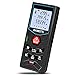 Laser Measure, 196ft M/In/Ft Laser Distance Measure with Mute function, Backlit LCD, for Pythagorean, Distance, Area and Volume Measuring, Carry case and Hand strap included - Kaiweets C60