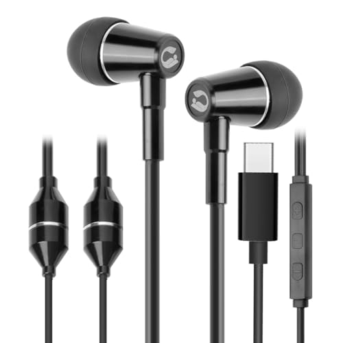 Casque anti-radiations USB C ibrain avec microphone et contrôle du volume pour le travail