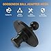 DICMIC 2085295 Gooseneck Ball Adapter Hitch, 2-5/16” Kingpin to Gooseneck Ball Towing Receiver Adapter w/ 30,000lbs Load Capacity, Plastic Spraying Fit for Fifth Wheel Tractor Trailer