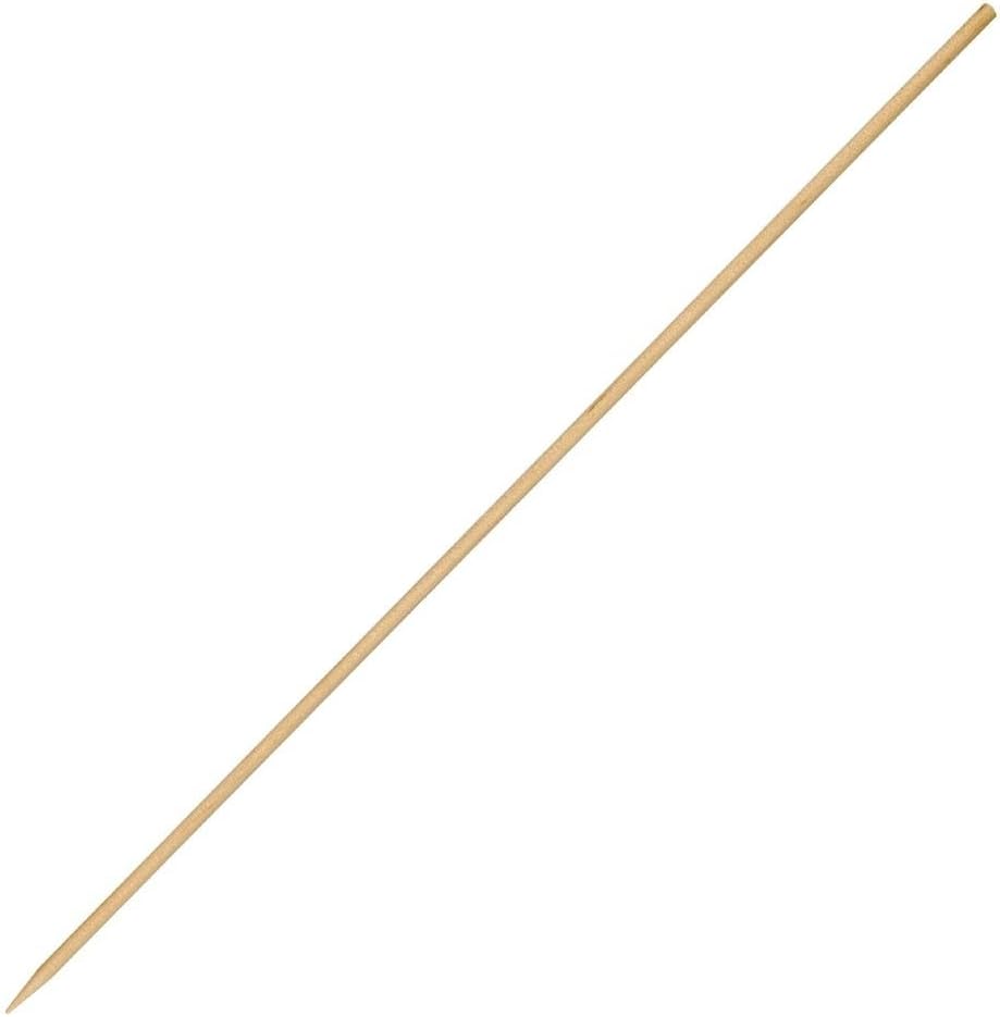 Fiesta GreenCompostable Wooden Skewers 180 mm/7 inch (Pack of 200), Brown, Betula Wood Skewers, Suitable for Temperatures up to 100°C, BBQ Skewers, Kebab Skewers, Not Microwave Safe, CD907