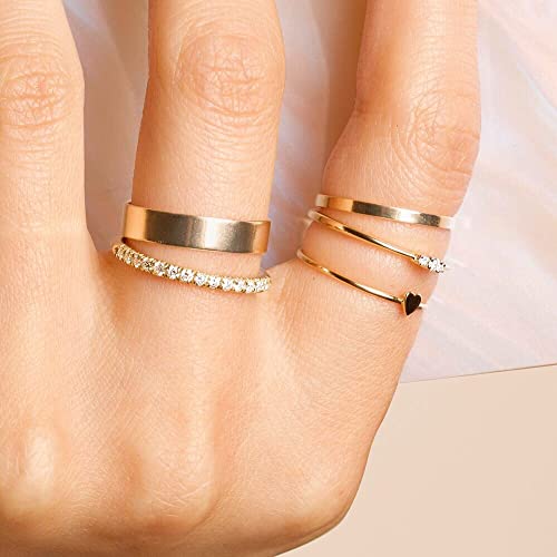 Aojun 14K Gold Filled Ring High Polish Plain Tarnish Resistant Comfort Fit Eternity Wedding Band 1mm 2mm 3mm 4mm 5mm 6mm 8mm Ring for Women Men (Gold-2MM, 8) by Aojun - Image 2