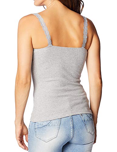 Regata Básica Feminina Em Ribana Com Renda