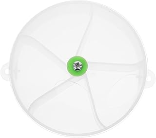 ABOOFAN 3 Pcs Compartment Food Box Parrot Foraging Feeder Toys for Birds Parrot Puzzle Toys Birds Toys Parrot Toys African Grey Foraging Toys Grid to Rotate Terrarium Acrylic White