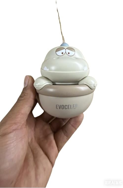 evoceler Dinosaur Wobbler Roly Poly Tumbler Musical Toy, Sensory Development & Teething for Newborn 0-12 Month Baby Toddler Boys and Girls