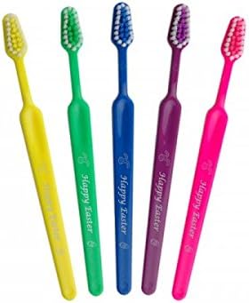 Happy Easter Child Toothbrush - Festive Easter Basket Stuffers and Egg Hunt Giveaways for Kids Ages 4-8!