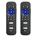 (Pack of 2) Replacement for Roku TV Remote Control, Compatible with TCL Roku/Hisense Roku/Onn Roku/Roku Built-in Smart TVs. (Not Compatible with Roku Sticks or Box). 1 Year Warranty.
