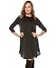 ROSERRY Women's Long Sleeve Casual Loose T-Shirt Dress
