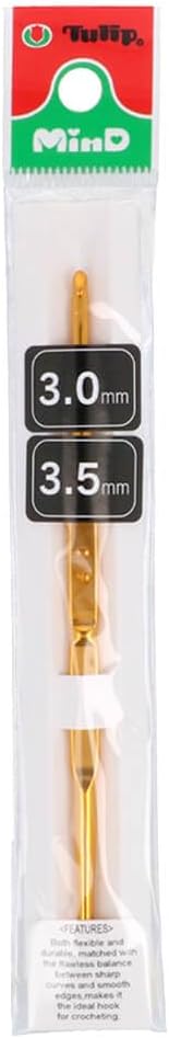 Tulip Crochet Hook, Gold, One Size