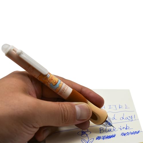 12 bolígrafos borrables ergonómicos de tinta azul miniatura 5