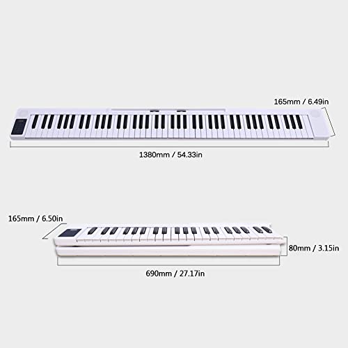 mewmewcat Piano à Clavier électronique, Portable 88 Touches Piano Pliable Piano numérique Clavier électronique Multifonctionnel Piano pour Instrument de Musique étudiant Piano - Les Beatles, Paul McCartney, John Lennon, RIngo Starr, George Harrison mewmewcat Piano à Clavier électronique, Portable 88 Touches Piano Pliable Piano numérique Clavier électronique Multifonctionnel Piano pour Instrument de Musique étudiant Piano – Image 6