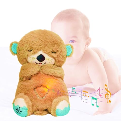 SUPER TOY Breathing Teddy Bear Soft Toy Huggable Stuffed Animal Plush Toy for Kids & Adult - Birthday Gift Valentine Day - 25cm (Brown) 2 41EmrrMi4TL