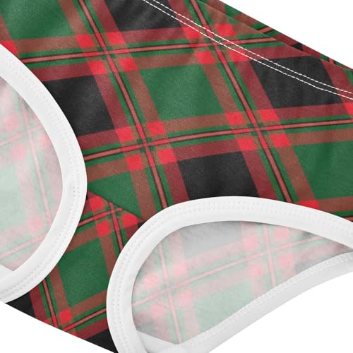 Cotton Toddler Girls Underwear Red Green Black Checkered Panties for Girl Flower Briefs Undies Kids 2t4
