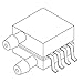 FREESCALE SEMICONDUCTOR MPXV5100DP IC, Pressure Sensor, 0 to 100KPA, SOP-8