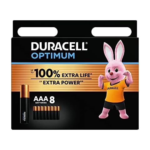 Duracell Optimum AAA Batteries with Extra Life Cover