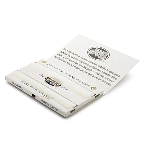 Job White Single Wide Rolling Papers 24Ct (70Mm) #TOP2