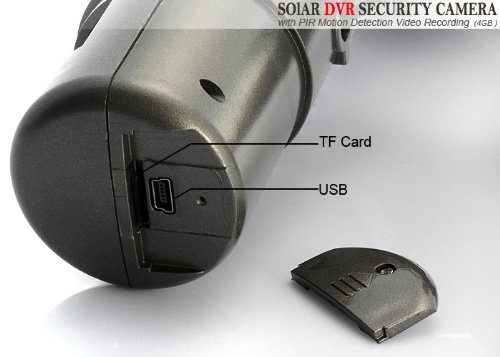Bw Solar Dvr Security Camera With Pir Motion Detection Video Recording - Black #TOP2