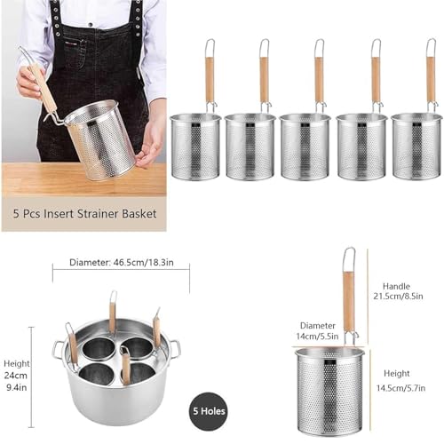 Grande marmite multifonctionnelle avec accessoires de cuisson séparés