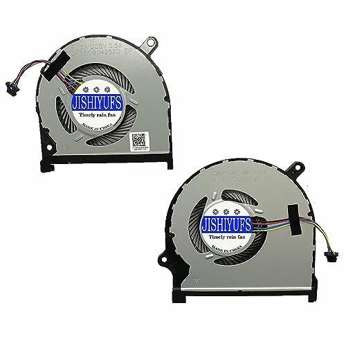 JISHIYUFS - Ventilador de refrigeración para Ordenador Dell Inspiron 15-7590 7590 7591 P83F Series 0MPHWF 0861FC DFS5K12114262D FM6A DFS5K22115371D FM69 DC5V 0.5A