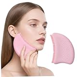 Lymphatische Kontur-Gesichtsbürste, Silikon-Gesichtsmassagegerät für Lymphdrainage, Linderung von Schwellungen und Hautpflege, Gesichts- und Nackenmassagebürste für die Routine