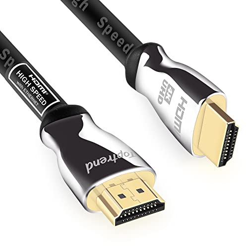 Toptrend 4K HDMI Cable 50ft, CL3 Rated 18Gpbs High Speed HDMI 2.0 Cable Supports 1080p, 3D, 2160p, 4K 60Hz UHD, HDR, 26AWG HDMI Cord, Compatible with HDTV, Xbox, Blue-ray Player, PS3, PS4, PC