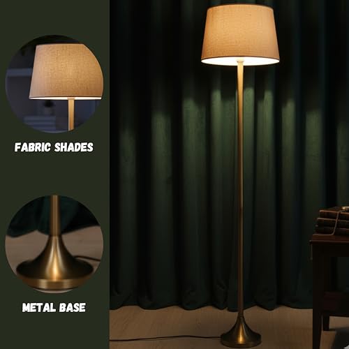 LANITIVE Brass Metal Floor Lamp - Image 6