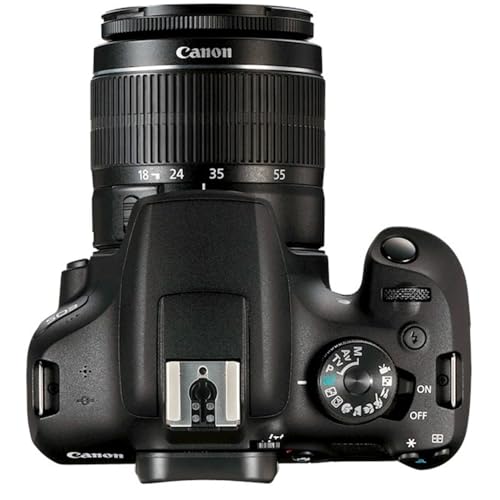 Image of Canon EOS Rebel T7 DSLR Camera with EF18-55mm + EF 75-300mm Double Zoom Kit 2727C021 Bundle with Lexar Premium 64GB SDXC Memory Card, Deco Essentials Camera Bag and Corel Photo Video Suite
