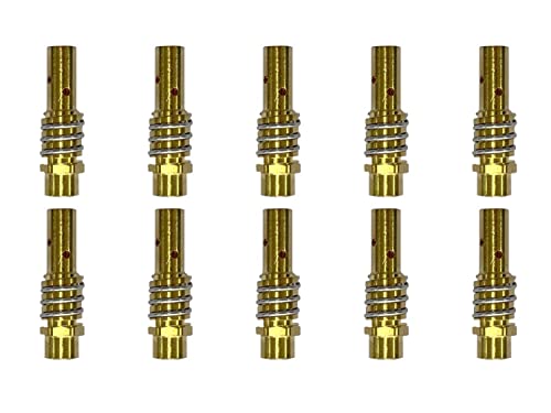 ELCAN 10 Portaboquillas M6 de cobre para antorcha 15ak. Consumibles y accesorios pistola soldar. Portatubos de contacto para torcha soldadura MB15 hilo mig mag