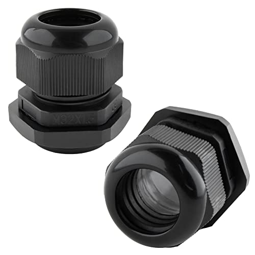 Seki 313791 M32-Black Pressacavo M32, Nero