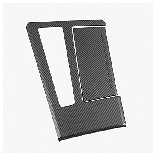 För Audi A6 C8 2019 Bil ABS Mittkonsol Växelspakskåpa Dekorera Ram Kolfiber Look Anti-damm Interiör Strip Fit