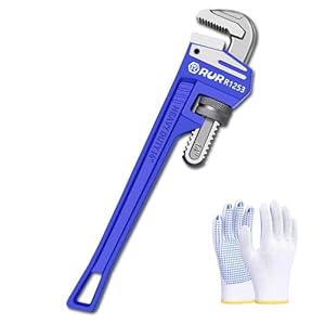 14 Inch Pipe Wrench | Plumbers Wrench, Heavy Duty Plumbing Tools | Forged from High Carbon Steel | Suitable for Water Pipes, Plumbing, Fire Protection Pipe Tools