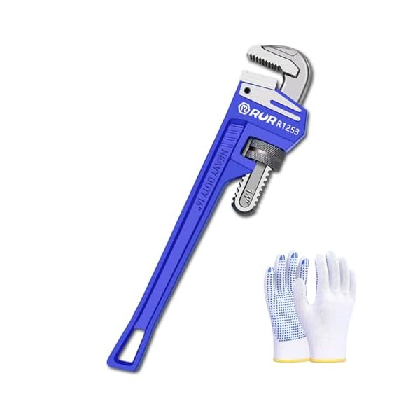 14 Inch Pipe Wrench | Plumbers Wrench, Heavy Duty Plumbing Tools | Forged from High Carbon Steel | Suitable for Water Pipes, Plumbing, Fire Protection Pipe Tools