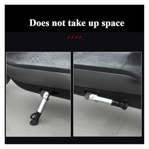 Soporte de pie de metal ajustable y accesorios para patinete con pie lateral de 18CM 4