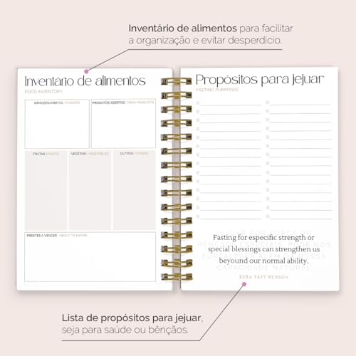 Agenda Planner Diário 2025 Minimalista Preto Fosco