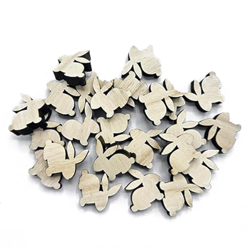 Logbuch-Verlag 24 pequenos coelhos da Páscoa decoração de mesa presente coelho de Páscoa mini presente estudante crianças clientes 2,5 cm natureza