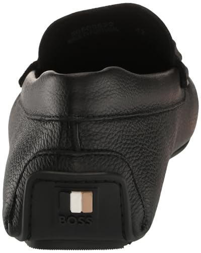 BOSS Womens Noel Grain Leather Tonal Loafer Shoe3