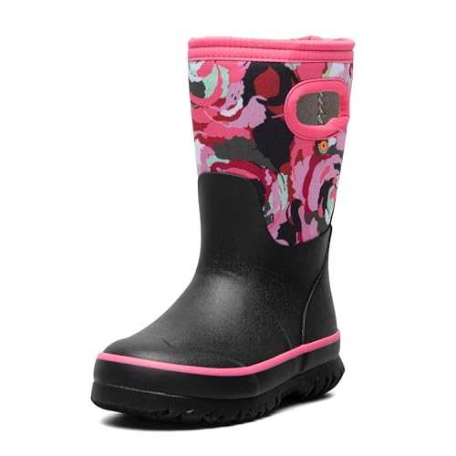 Image of BOGS Grasp Kids Waterproof Rain Boots, Insulated Winter Snow Boots | Winter Boots, for Rain, Snow & Mud with Easy Pull-On Handles for Toddlers, Boys & Girls, All-Weather Protection