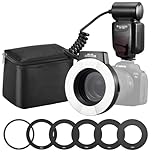 Macro Flash Ring,Ring Flash Canon,K&F CONCEPT Ring Flash Light KF-150C E-TTL Macro Flash Ring with 52 55 58 62 67 77mm compatible with Canon DSLR Camera EOS 1300D 750D 200D 5D Mark 2 IV 80D 650D 600D