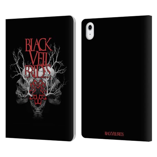 Étui en cuir iPad Air 11 Black Veil Brides finitions soignées motif crâne