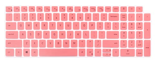 Silicone Keyboard Skin Cover Compatible For Dell Latitude 5520 5521 5530 5531 15.6 Inch, 15.6" Dell Precision 3560 3570 3561 3571 Laptop [Not Compatible For Dell Precision 7000 7550 7560 15.6"] (Pink) #TOP12
