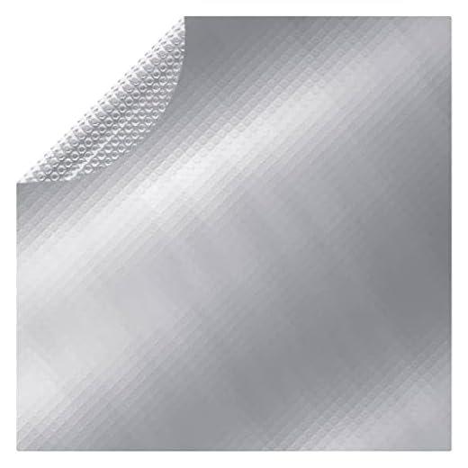 Vxl Cubierta De Piscina Pe Plateado 356 Cm